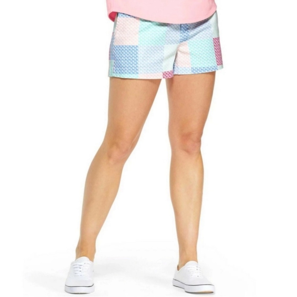 Vineyard Vines Pastel Patchwork Shorts in Size 4